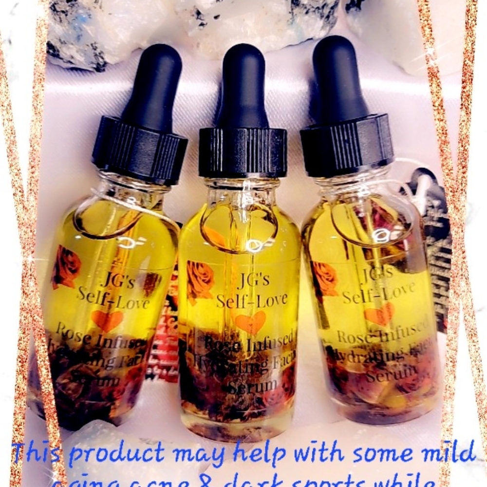 Rose infused facial serum